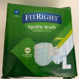 MedLine FitRight OptiFit Brief Adult Diaper Size L